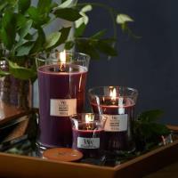 WoodWick Dark Poppy Large Hourglass Candle Extra Image 2 Preview